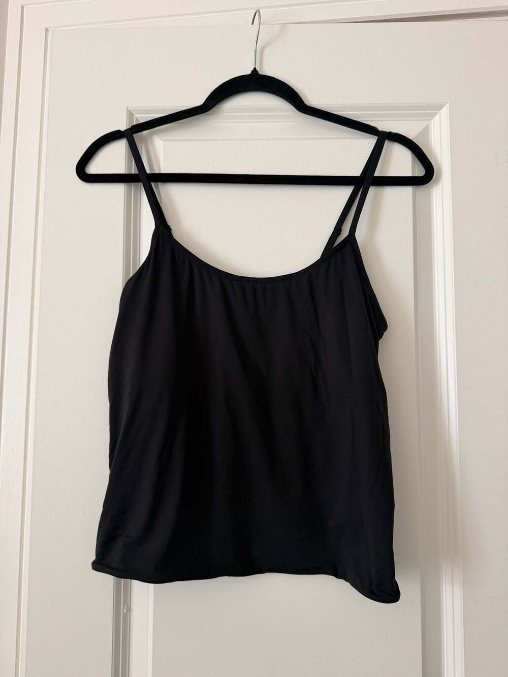 Yitty Black Built-In Shelf Bra Cami Tank Top Size L